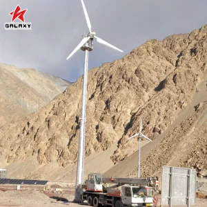 100kw Solución de energía independiente completa de generador eólico solar híbrido de microred
