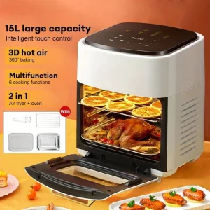 New 15L Large Capacity Kitchen Household Air Fryer