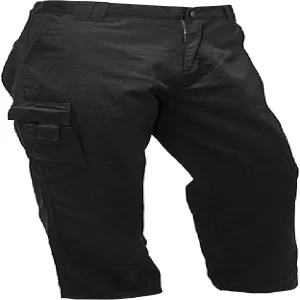Versatile Black Cargo Trousers with Multi-Pockets for Men