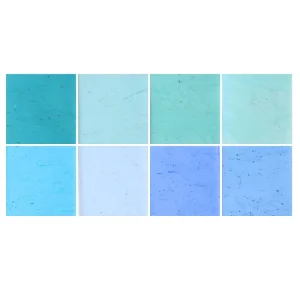 8-Piece Coe90 Colored Glass Fusing Set Multi-Color