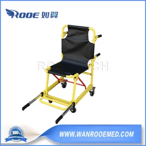 Simple Rescue Manual Evacuation Stair Stretcher Chair with Folding Storage