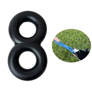 Indestructible Natural Rubber Fun Eight-shaped 8 Shape Chew Durable Indestructible Dog Toy