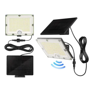 Solar Outdoor Lights 4000LM LED Outdoor Motion Sensor Lights IP65 Waterproof
