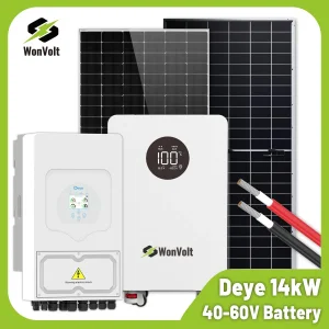 Sistema de Energía Solar para Hogar Off Grid Wonvolt 8kw con Inversor Híbrido Deye 10000W 8kw 10kw