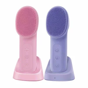 2025 Hot Sale Electric Face Cleansing Brush Waterproof Deep Cleaning Gentle Exfoliating Massaging Facial Device for Home Use