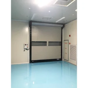 Clean Room Reset PVC Fabric Self Repairing Self Repairable Roll up Fast High Speed Overhead Rolling Shutter PVC Zipper Overhead Garage Door