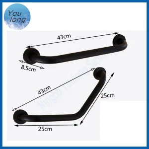 Bathroom Elderly Shower Grab Bars Rails Stainless Steel Bathtub Black Grab Bar