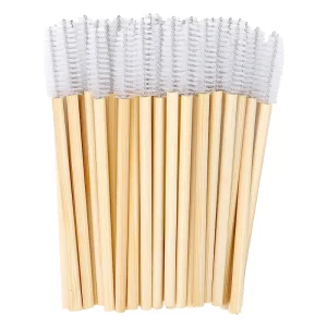 Bamboo Handle Disposable Eyelash Brushes