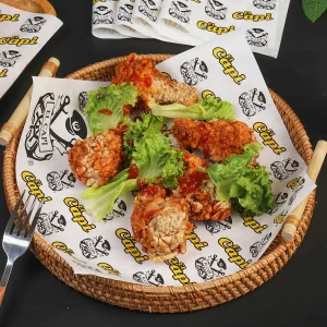 Greaseproof Paper Plate Burger Sushi