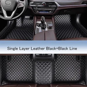 Accesorios de coche de alta calidad, alfombra de cuero de lujo antideslizante para Honda Civic 2009 2010 2011 tapetes para el suelo del coche