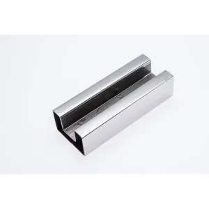 Single Slotted Thin Wall Polished Decorative 316 40mm Steel Stainless Rectangular Tube