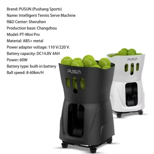 Tennis Automatic Ball Machine Launcher