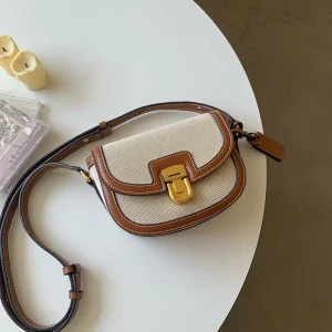 Kalanta Luxury Small Womens Retro Saddle Bag