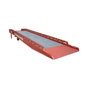 HD 10T Movable Hydraulic Vertical Mast Lift Yard Ramp Support Platform AC Powered 8ft X 6ft Portable Lift Tables for Vehicles