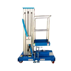 Single Mast Vertical Aluminum Electric Telescopic One Man Lift