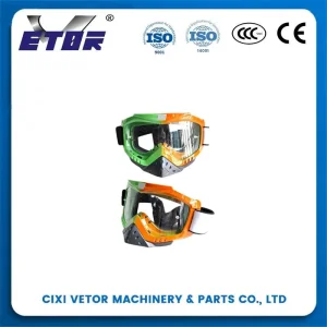 High-Quality Classic-Style Motorcycle Glasses orange & green
