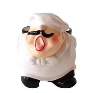 China Whimsical Fat Chef - Shaped Dolomite Storage Jar Manufacturers, Factories