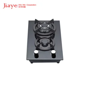 Kitchen Appliance Smart Tempered Glass 2 Burner Built-in Gas Hob
