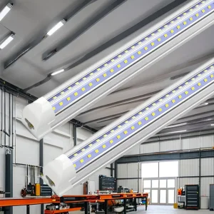 Aluminum Profile 4FT 8FT V Shape Integrated T8 LED Tube Lights All Weather Type for Workshop Garage