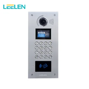 Leelen Model 10 Outdoor Station -China Building Intercom Suppliers with Metal Shell Mechanical Keys 4.3 Inch Monitor Doorbell