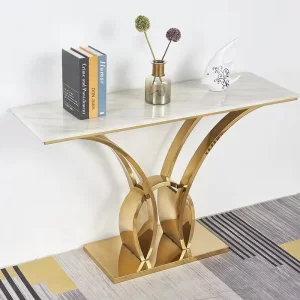 Gold Metal Base Table