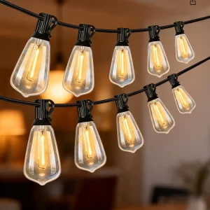 إضاءة فستون LED دافئة بيضاء