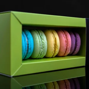 Fábrica de Embalagem de Biscoitos de Padaria Caixa de Alimentos Personalizada com Gaveta Deslizante para Embalagem de Macarons