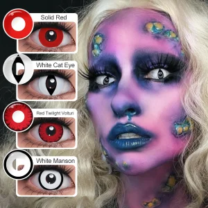 Free Shipping Magister Halloween Lens Crazy Anime Eye Contacts Big Eye Soft Annual Cosplay Contact Lenses Lentille Sharingan