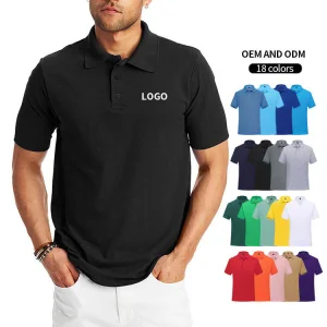 Wholesale High Quality Blank Golf Polo T-shirt Logo Unisex Plain Business Custom Men's Polo Shirts