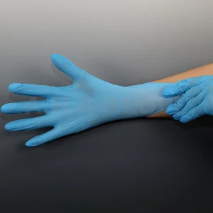 Disposable Food Grade Blue Black Nitrile Powdered Powder Free Gloves for Food Processing Guante De Nitrilo Gant Jetable