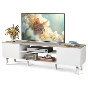 Wide Two Tier TV Console
