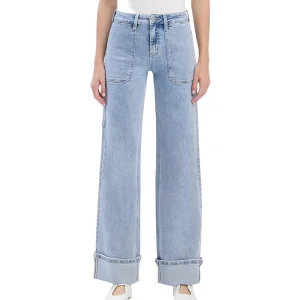 Custom Women's Fashion Washed Blue Jeans