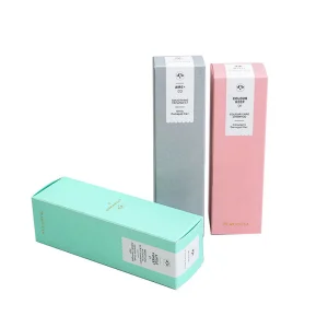Caixa de papelão para embalagem de batom de perfume de luxo impresso com logotipo personalizado para produtos cosméticos de cuidados com a pele, caixa de presente