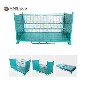High Quality Heavy Duty Folding Steel Metal Welded Storage Stillage
