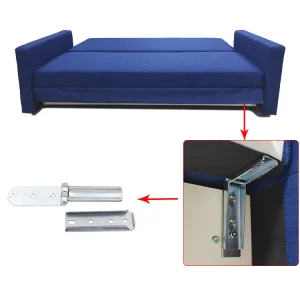 White Zinc Sofa Bed Connector Hardware for Secure Convertible Couch Frame Support and Easy Assembly