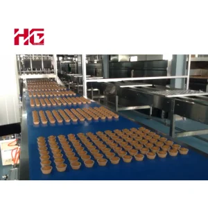 Automatic Industrial Paper Cup Filling Cake Mixer Depositor Making Machine Cake Production Line for Factory