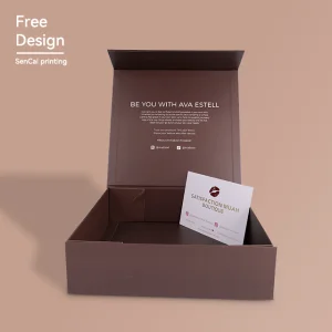 Custom Logo Luxury Flat Shipping Gift Box