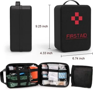 Medical Supplies 129 Mini Pocket Tactical Trauma First Aid Kit with Triangular Bandage