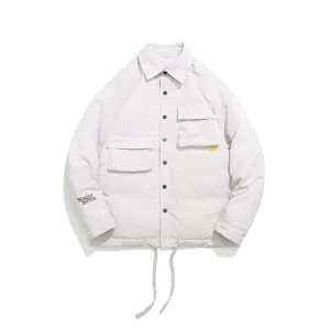 Wholesale ZD turn down collar unisex white puffer jacket Supplier, Suppliers