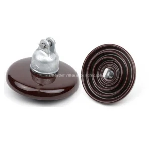 Fabricante de China 11kv 33kv 70kn 120kn Aislador de porcelana de suspensión de disco de bola y casquillo