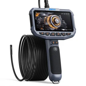 5" IPS HD Handheld Version Snake Camera, 8 Optional Probes Automotive Borescope Waterproof Inspection Industrial Endoscope