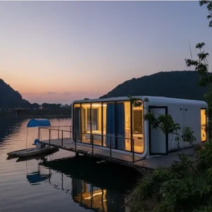 Futuristic Capsule Home Concept Blending Art and Body Horror Aesthetics