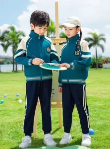 Uniforme escolar deportivo de alta calidad para niños, chándal de primavera y otoño para estudiantes