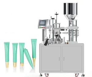 Small Semi Automatic Quantitative Liquid Filling Sealing Machine for Facial Cleanser Tubes