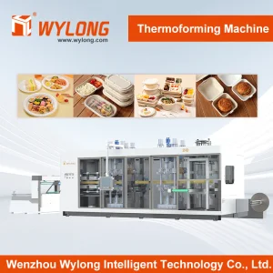 Wylong (ZHD-600/400) Fully Automatic Servo Four Station Takeaway Airline Meal Box Ovenable Food Packaging Box Pet PP PS PLA Thermoforming Machine