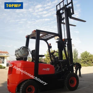 Topwin 2ton 3ton 3.5ton Diesel/Gasoline/LPG/ 3 Stage Mast 4m Lifting Height Forklift Truck for Sale