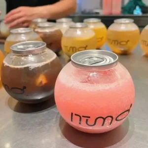 Custom PET can for desserts