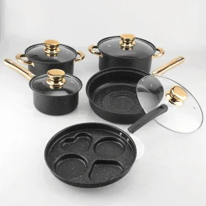 9PCS Ceramic Stone Cookware Set
