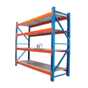 Customized Factory Supply Industrial Boltless Racking Shelves Heavy Duty Shelving Iron Shelves Storage Rack Warehouse Shelves