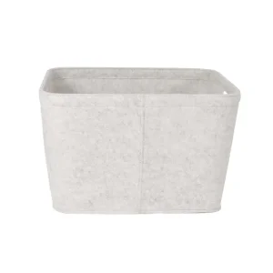 Cheap New Launched White Felt Storage Basket with Handles Home Storage Basket Exporter, Exporters